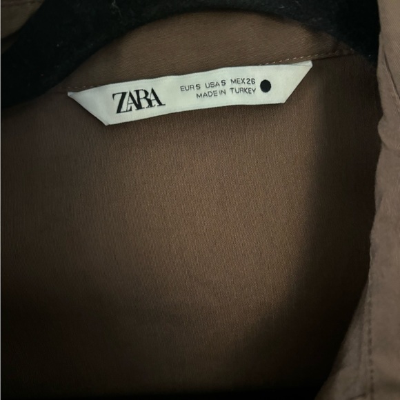 Zara button up ruched dress S - Picture 3 of 7